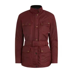 BELSTAFF WOMENS TRIALMASTER WAXED COTTON JACKET - RACING RED