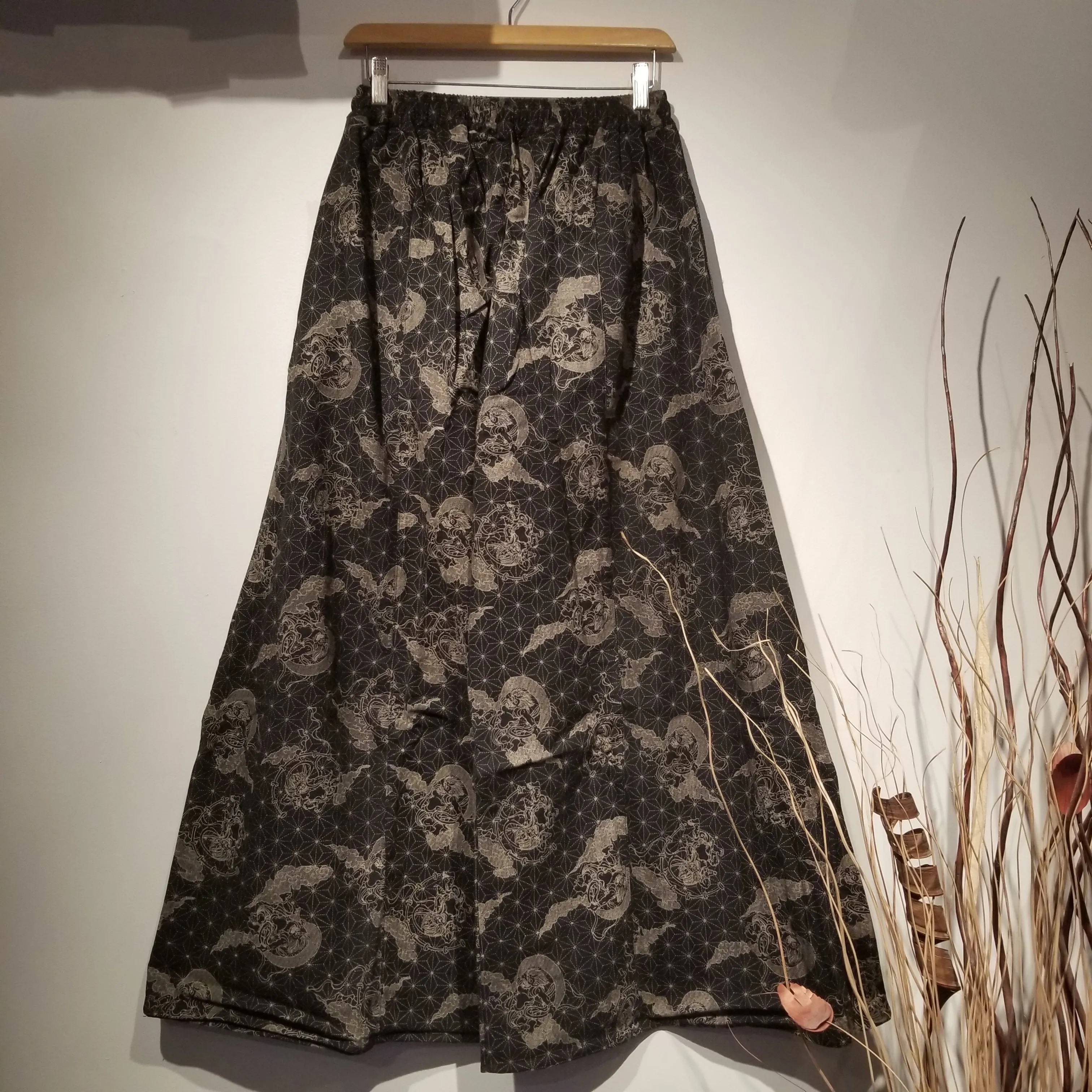 Black Fujin 風神 & Raijin 雷神 Palazzo Pants