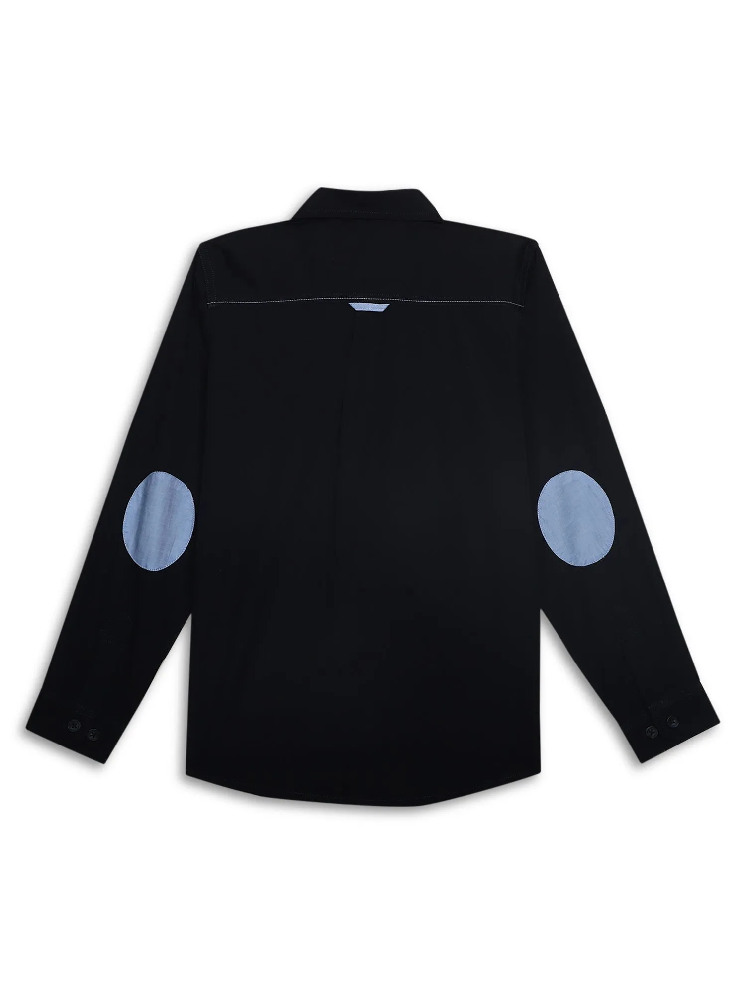 Boys Casual Navy Blue Full Sleeve  Shirt