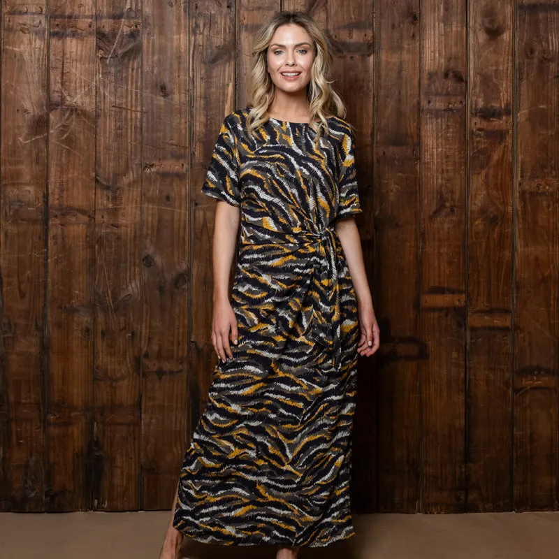 Camo Animal Wrap Dress