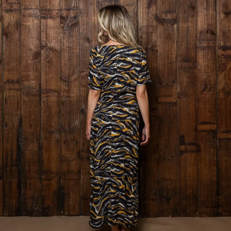 Camo Animal Wrap Dress