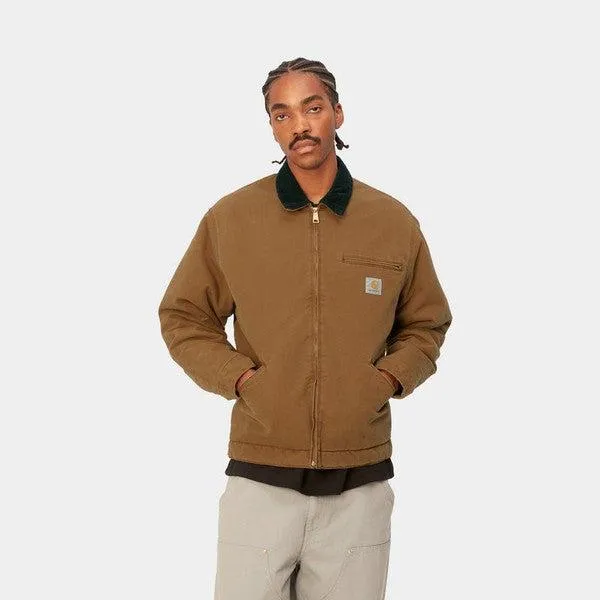 Carhartt WIP OG Detroit Jacket Deep Hamilton Brown Aged Canvas