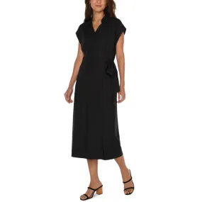 Collared Wrap Dress