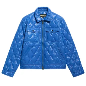 Criminal Damage Quilted Blouson Jacket - Blue