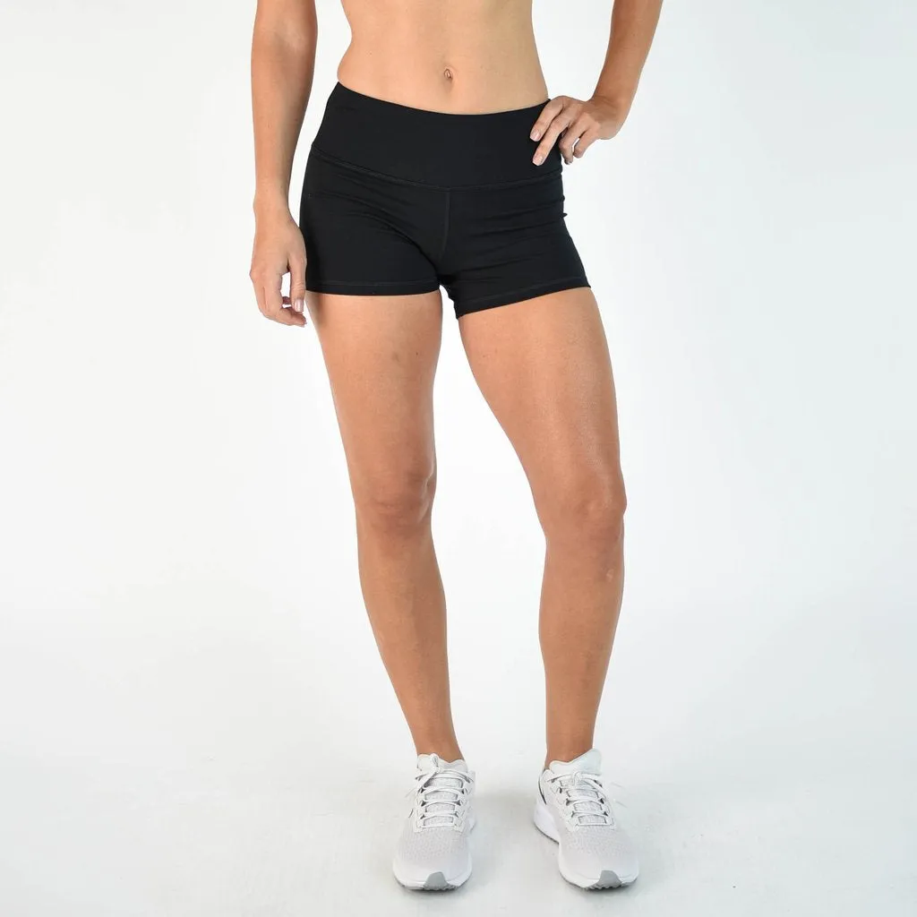 FLEO Black Shorts (Power High-rise)