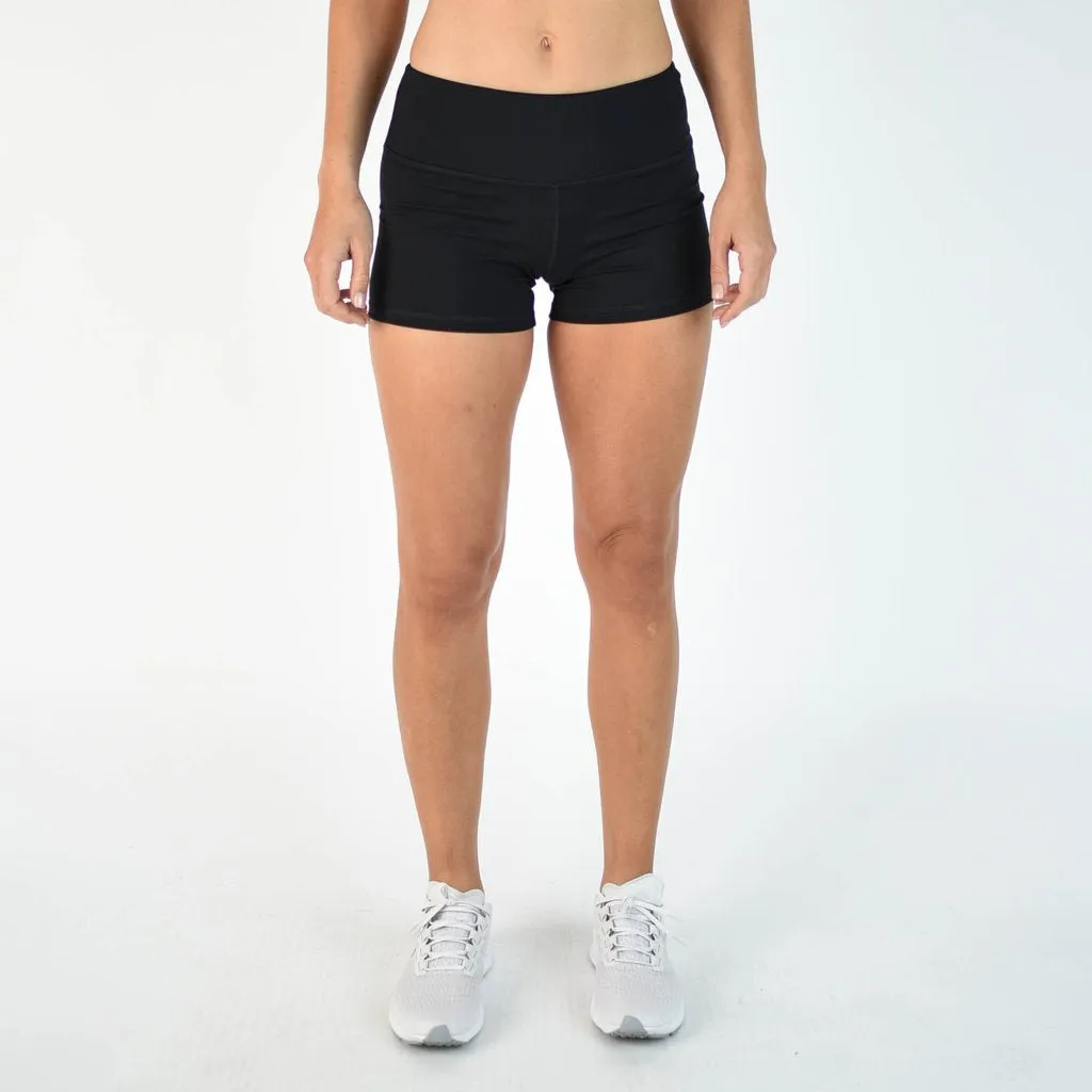 FLEO Black Shorts (Power High-rise)