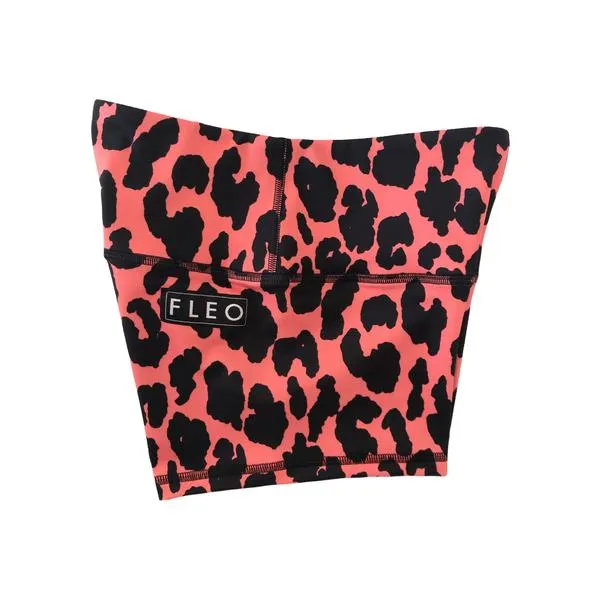 FLEO Coral Leopard Shorts (High-rise Original)