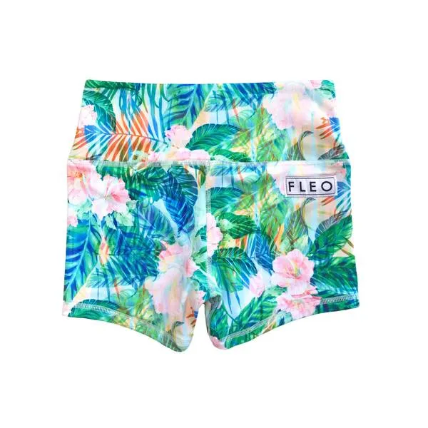 FLEO Hibiscus Shorts (Power High-rise)