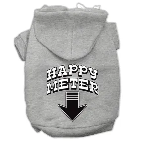 Happy Meter Screen Printed Dog Pet Hoodies Grey Size Sm (10)