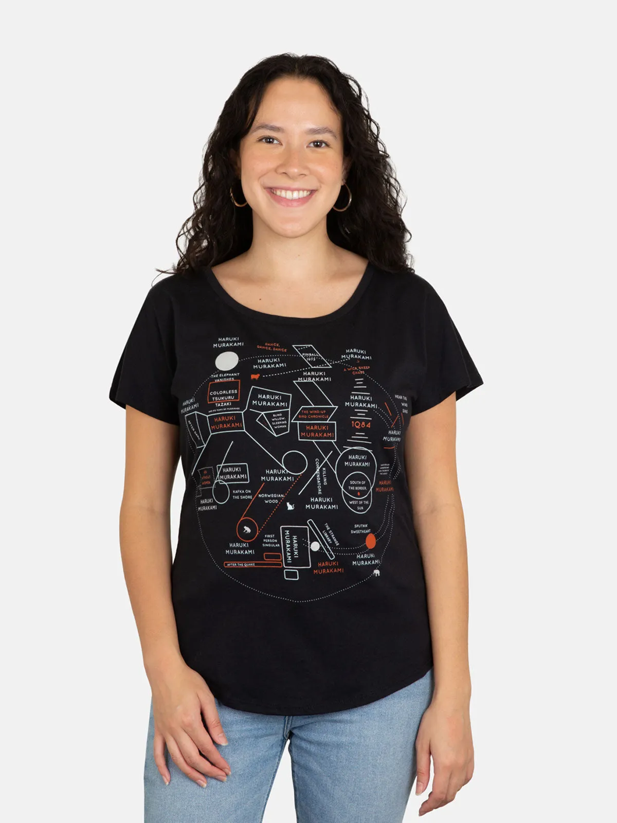 Murakami Novels Map Women’s Relaxed Fit T-Shirt