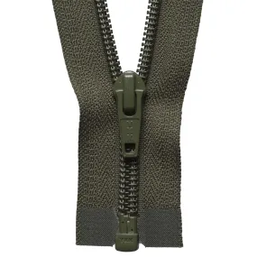 Nylon Open End Zip - 36cm - Khaki