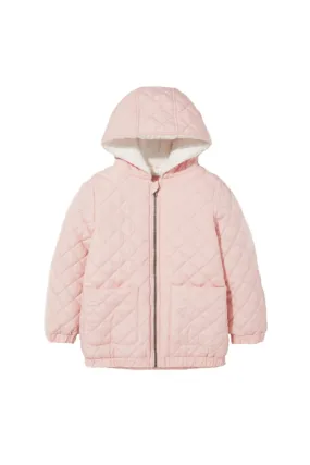 Quilted Anorak in Pink