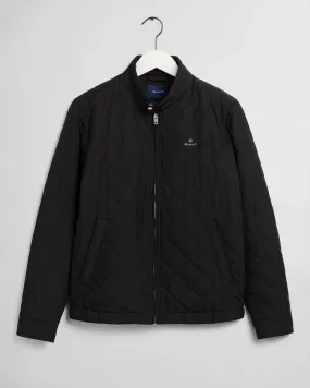 Quilted Windcheater Jacket - Black