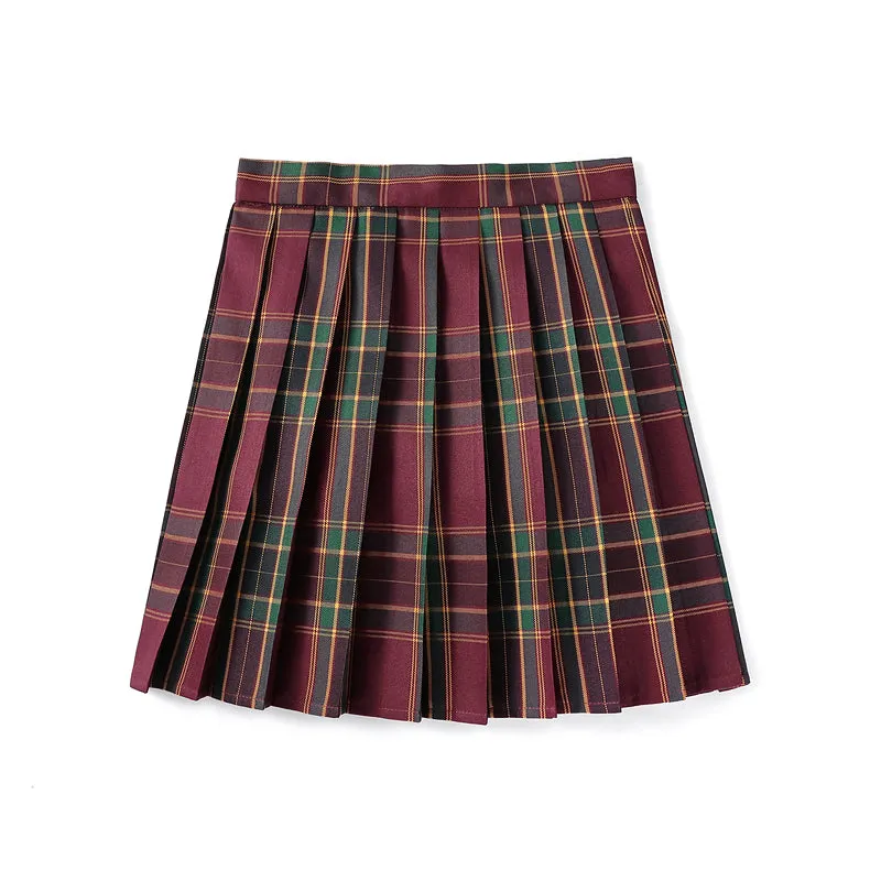 [Red Leaf] JK vintage plaid uniform skirt