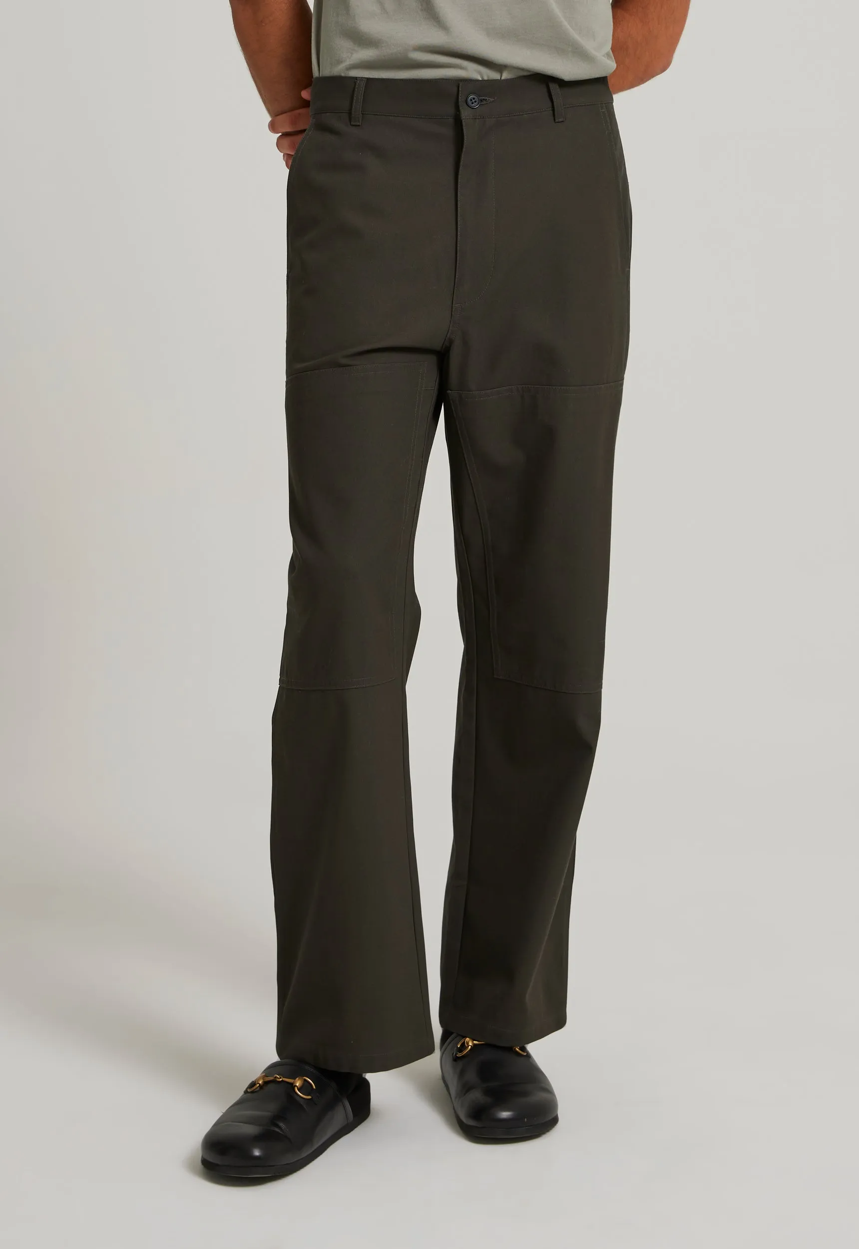 Richard Cotton Pant - Charcoal