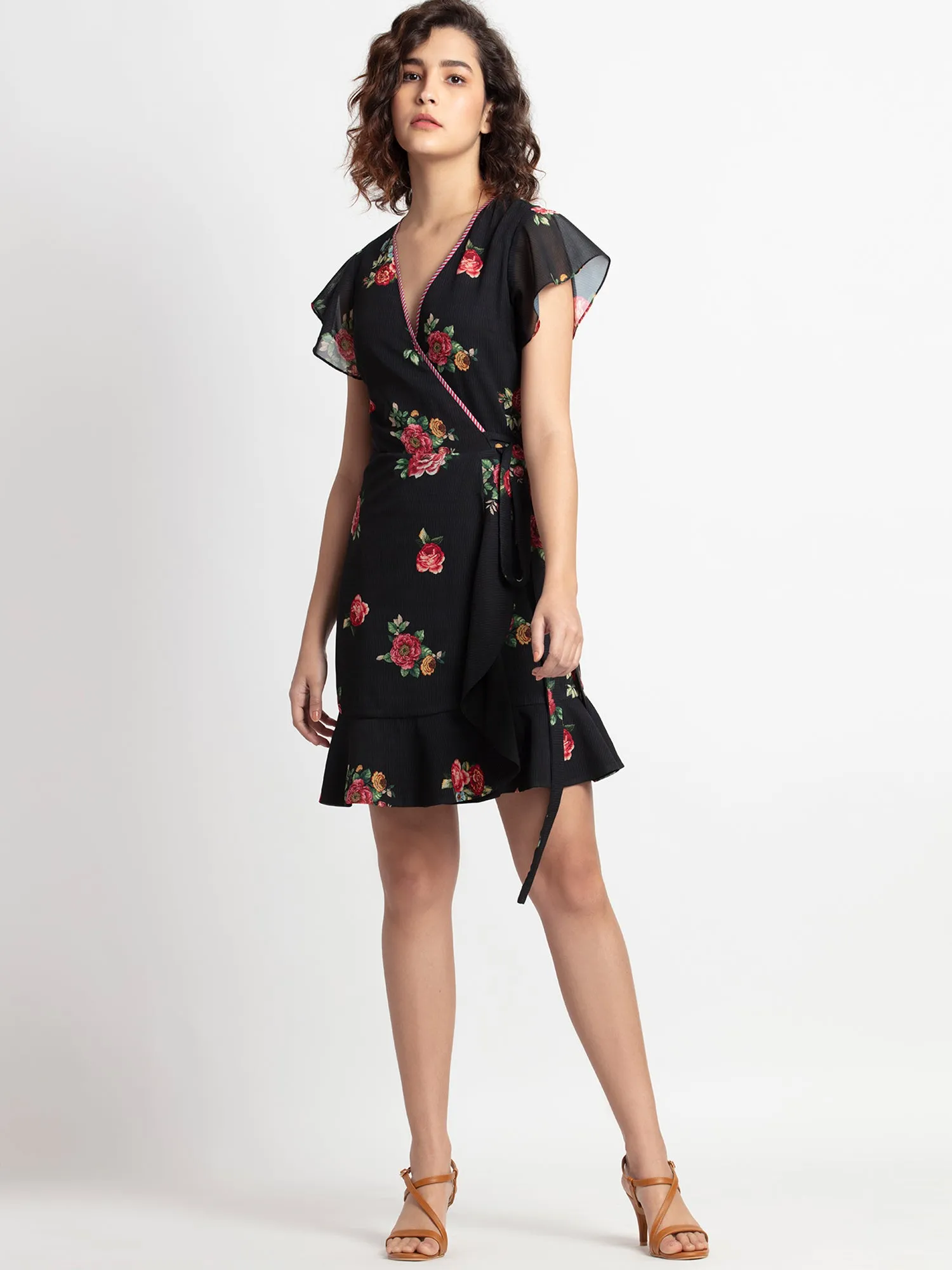 Rose Garden Wrap Dress