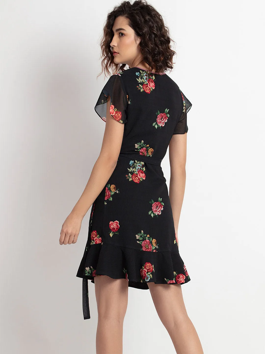 Rose Garden Wrap Dress