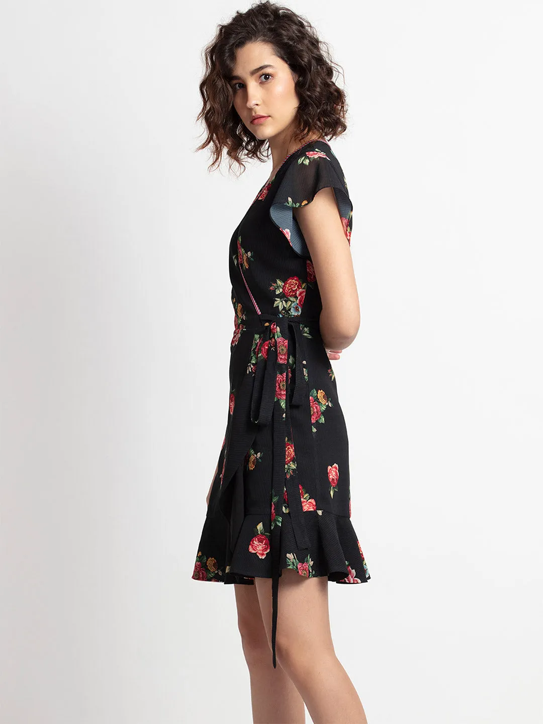 Rose Garden Wrap Dress