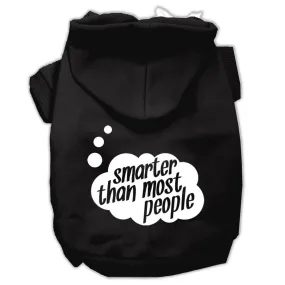 Smarter then Most People Screen Printed Dog Pet Hoodies Black Size XXL (18)