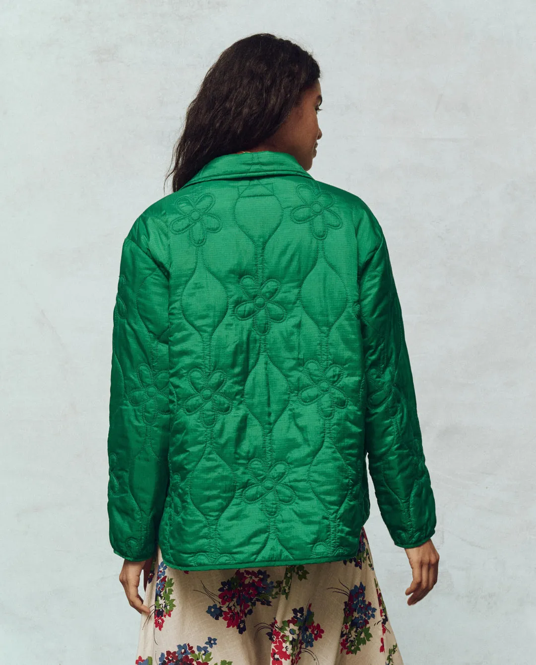 The Great Daisy Quilted Jacket in Dill