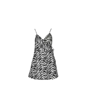 VENEDA WRAP DRESS ZEBRA