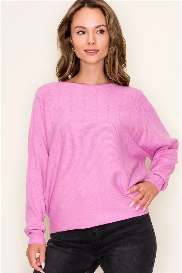 Vertically Textured Dolman Tops - 3 Colors!