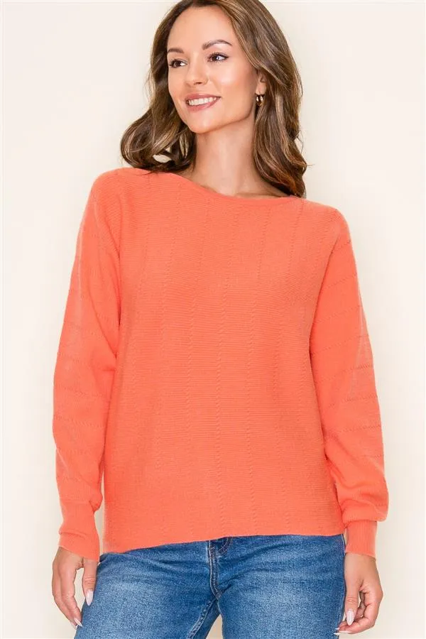 Vertically Textured Dolman Tops - 3 Colors!